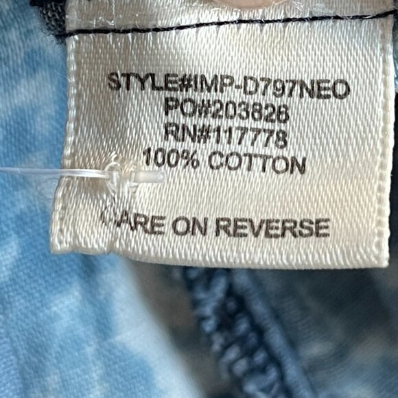 Lovestitch Bleached Blue Plaid Button Up Shirt NWT Size S Cotton Western Casual - Picture 5 of 7